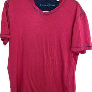Robert Graham Pink Men's Shirt Size S